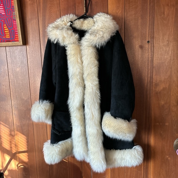 like new Pat Garrett genuine shearling sheepskin penny lane coat